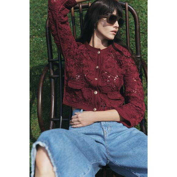 ZARA Embellished Cardigan NWT - Picture 2 of 8